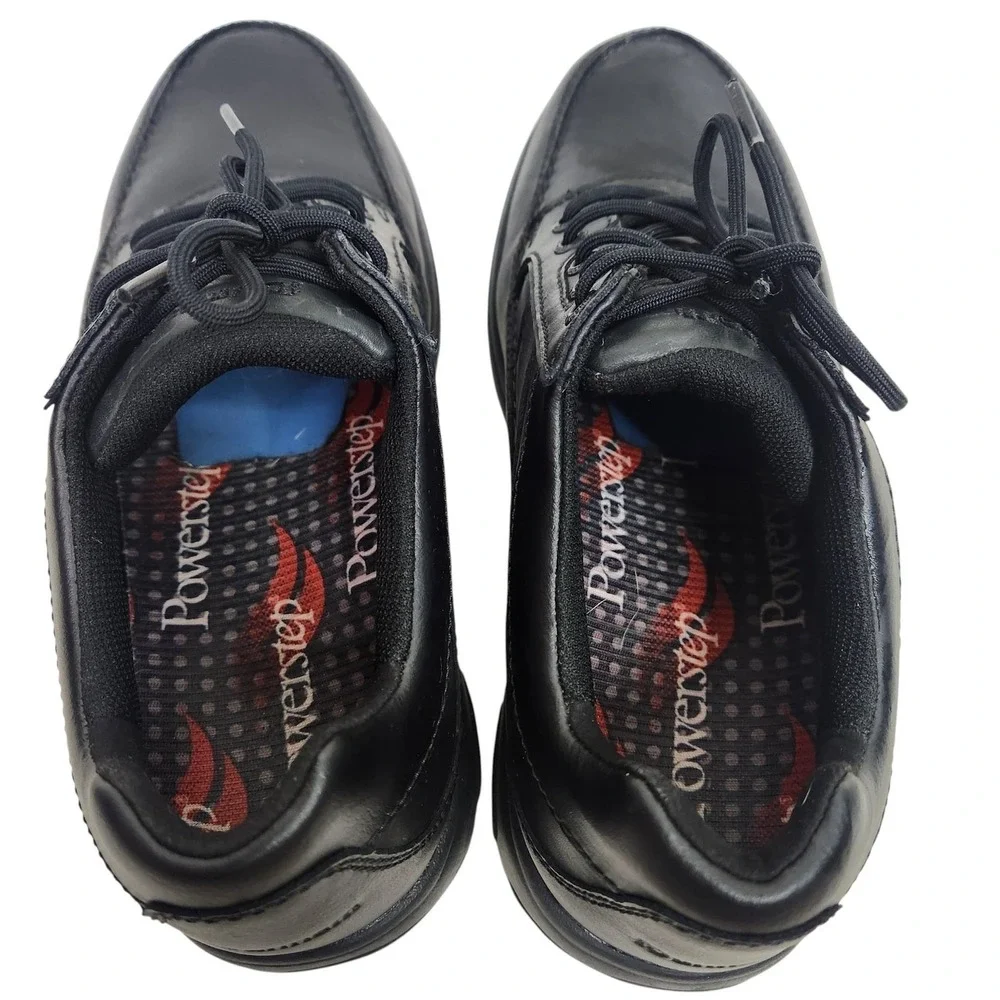 DUNHAM Midland Service Shoes Mens 9 6E Black Leather Slip Resistant Work Sneaker